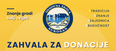 ZAHVALA ZA DONACIJE